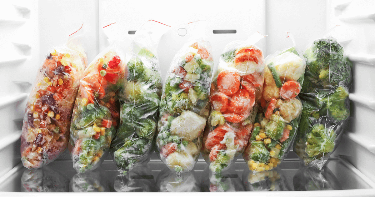 Frozen vegetable harvest