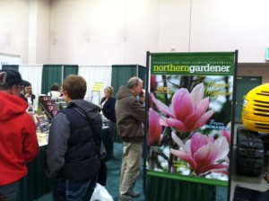There were big crowds at the Northern Gardener bookstore. 