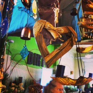 We've got lots of unusual garden art and decor for sale at the booth. 