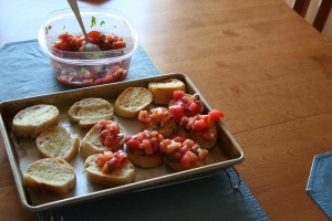 Tomatoes on toasty bread—what's not to love? 