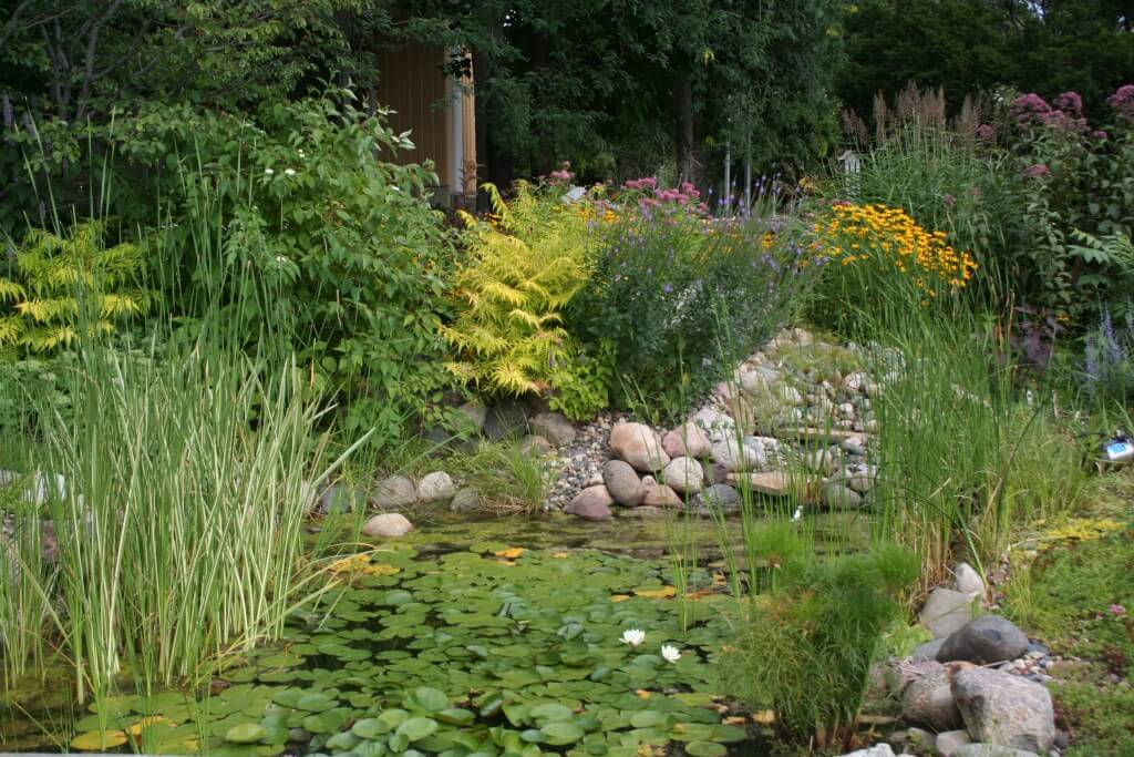 Water feature in MSHS State Fair garden