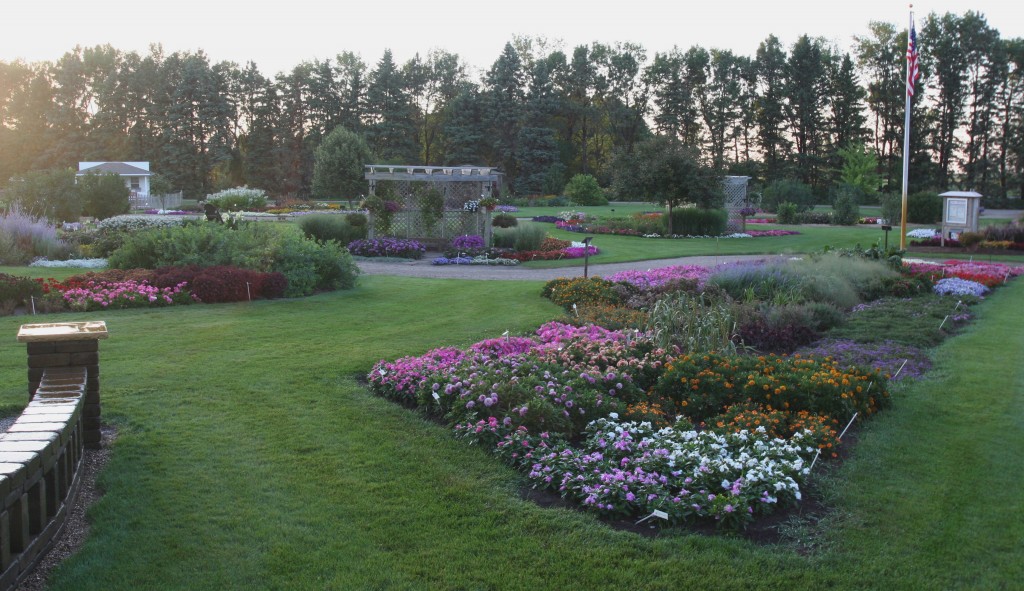 A portion of the display gardens at the U of M campus in Morris