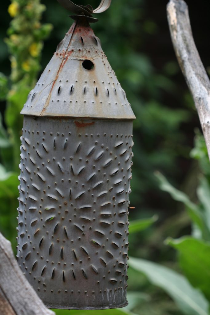 metal bird feeder