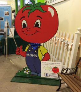 Look for Mr. Tomato Guy at the Dirt Wing to find the MSHS Booth.