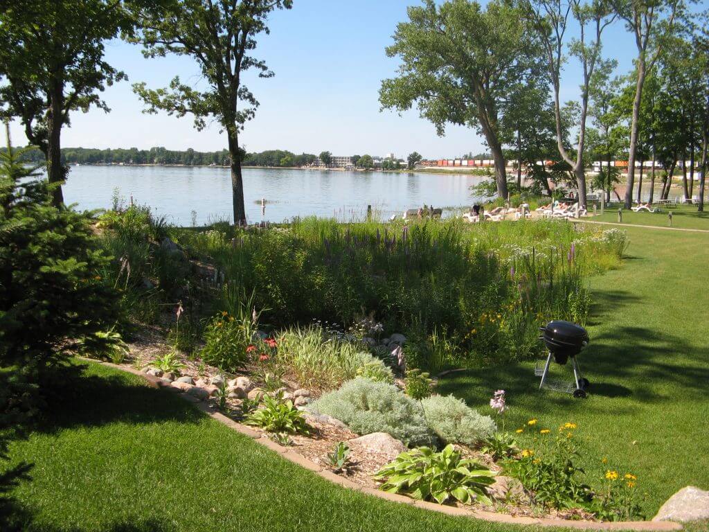 Rain gardens are a great way to conserve water. Photo courtesy of Terry 