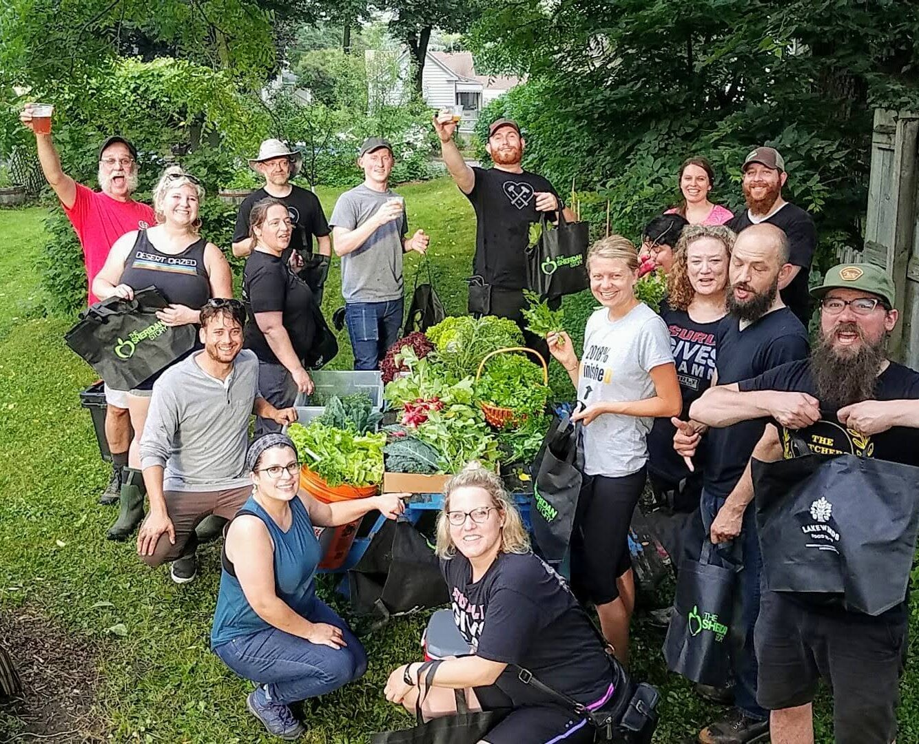 gardeners donating to The Sheridan Story