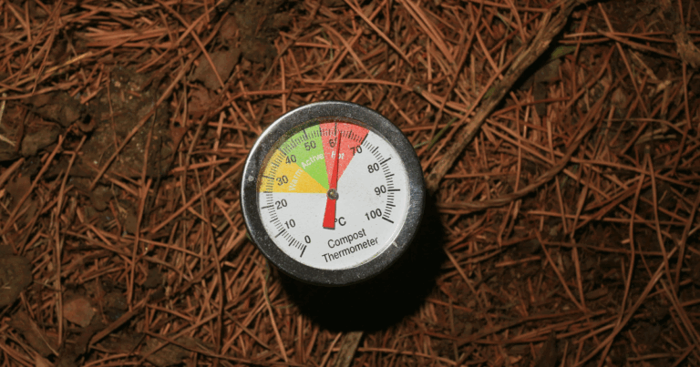 Taking soil temperature