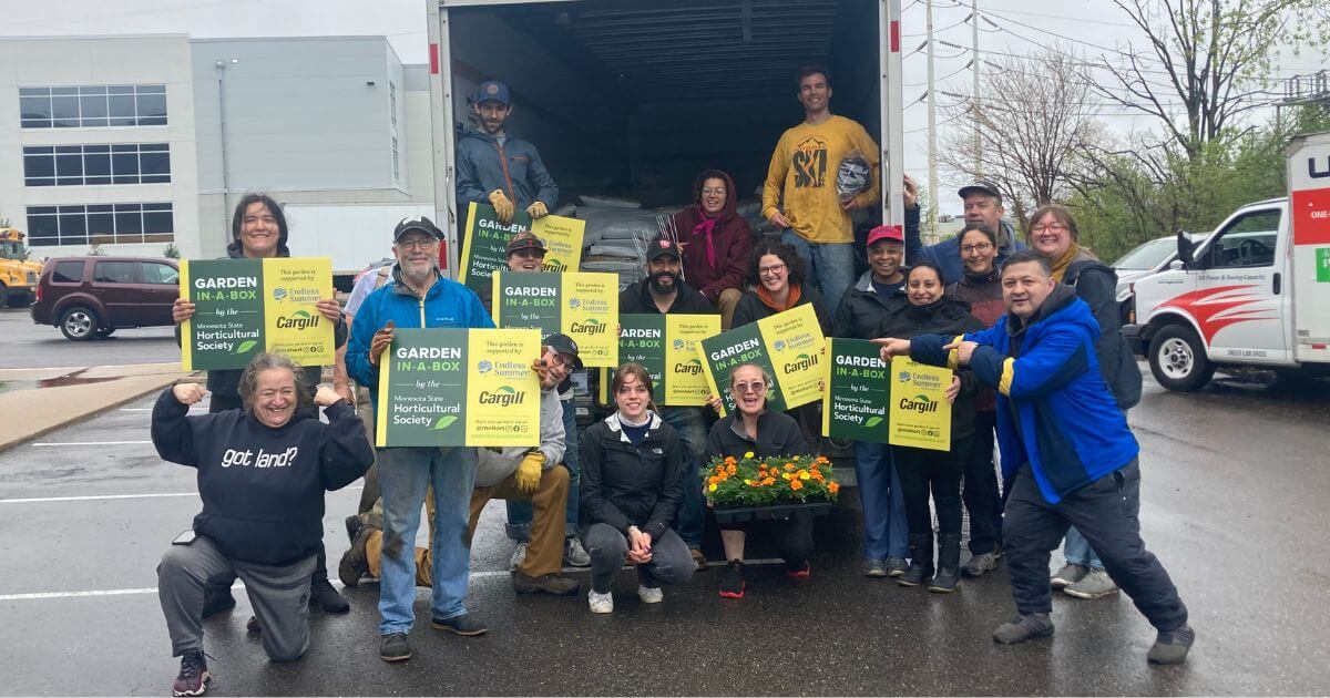 Garden in a Box participants gather on distribution day