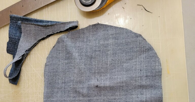 Materials for sewing a DIY grow bag