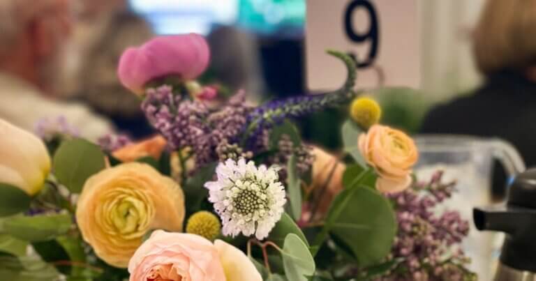 Spring Garden Gala table setting