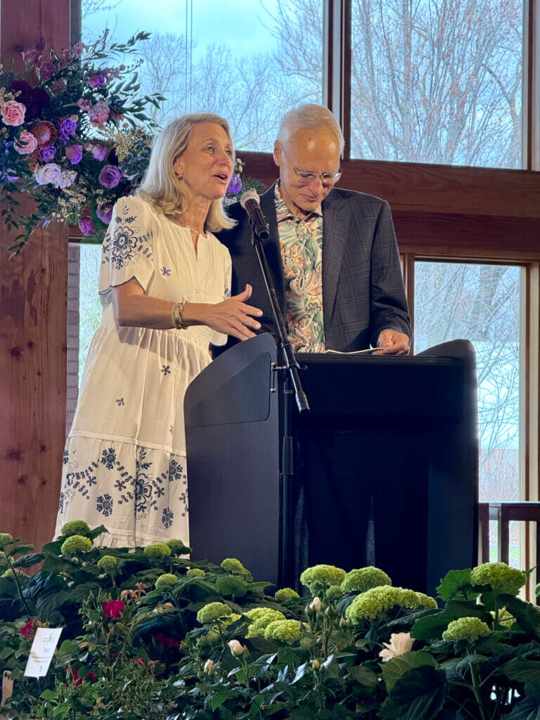 Gala hosts Belinda Jensen and Dale Bachman