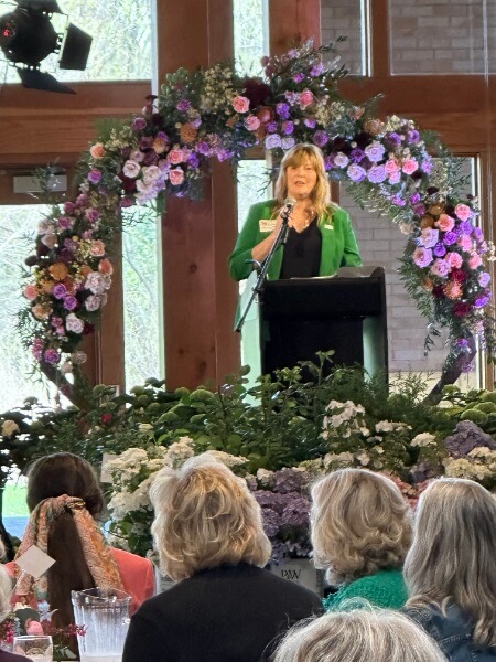 Lara Lau-Schommer speaking at the event.