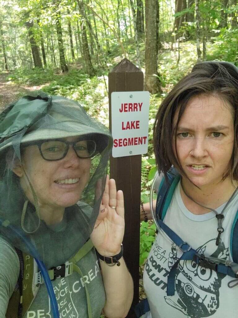 My friend and I on the Ice Age trail