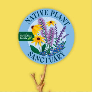 Native Plant Sanctuary sign