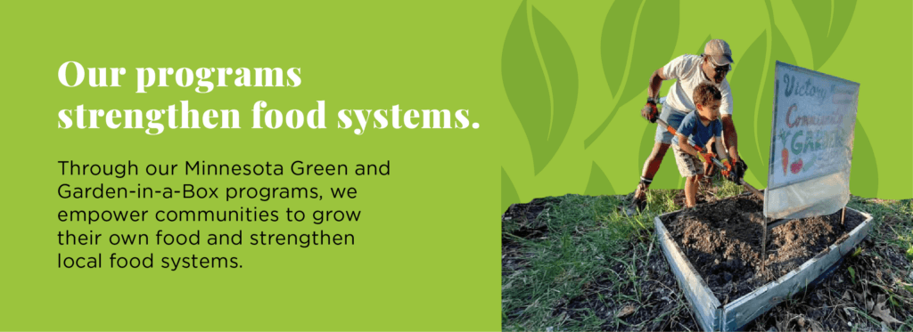 Our programs strengthen food systems